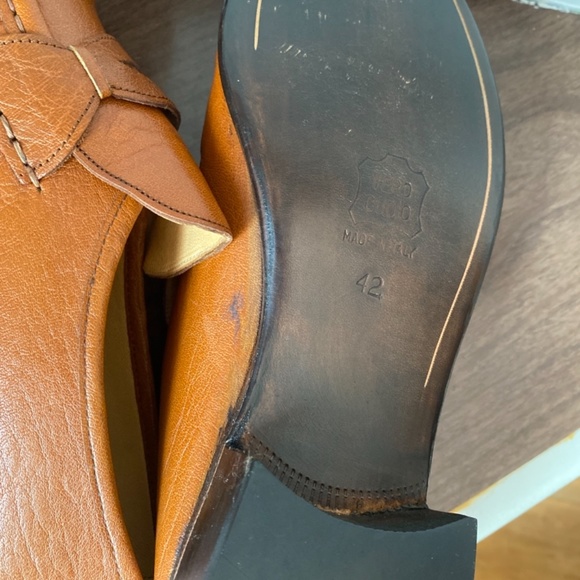 Duca Italian Men's Designer Shoes Brown Leather Loafers - 8.5 - Picture 6 of 8